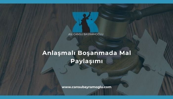 Anlaşmalı Boşanmada Mal Paylaşımı- samsun avukat cansu bayramoğlu