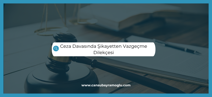 Ceza Davasında Şikayetten Vazgeçme Dilekçesi